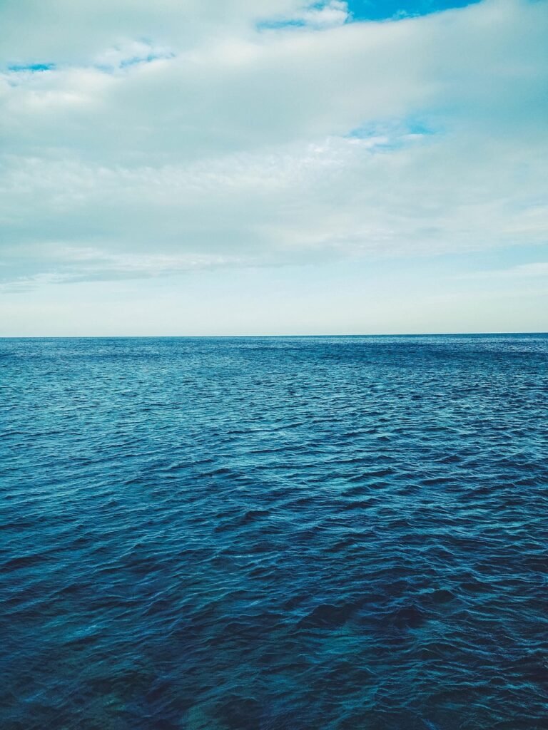 sea, horizon, landscape, blue, nature, take it easy